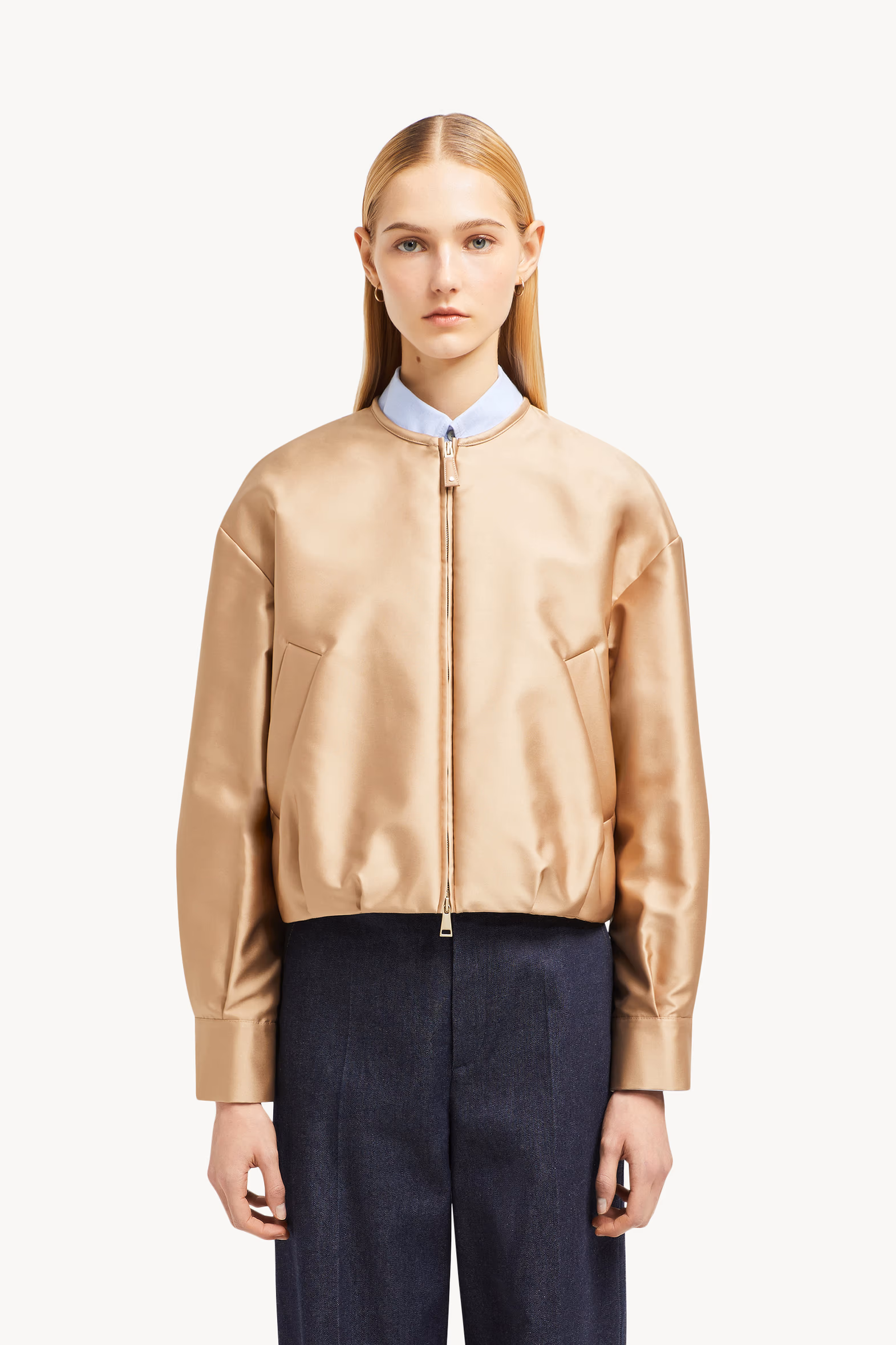 Plumífero cazadora de duquesa Maupa Mujer Beige Moncler 3